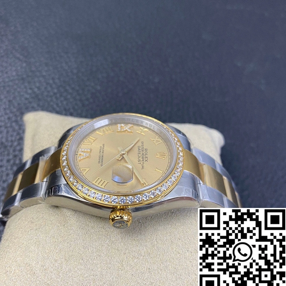 Rolex Datejust 126283 Factory Diamond Gold Dial EW 0720